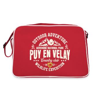 Le Puy en Velay outdoor Auvergne - Sac Retro - rouge/blanc - Dos