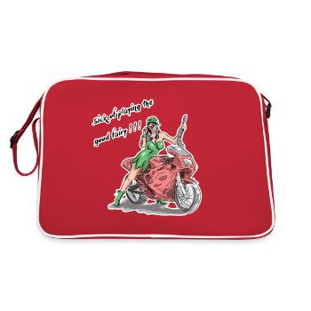 Sick of playing the good fairy - Retro Bag - red/white - Back