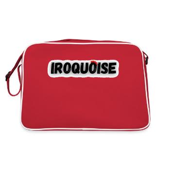 Iroquoise avec crête rouge de Punk - Sac Retro - rouge/blanc - Dos
