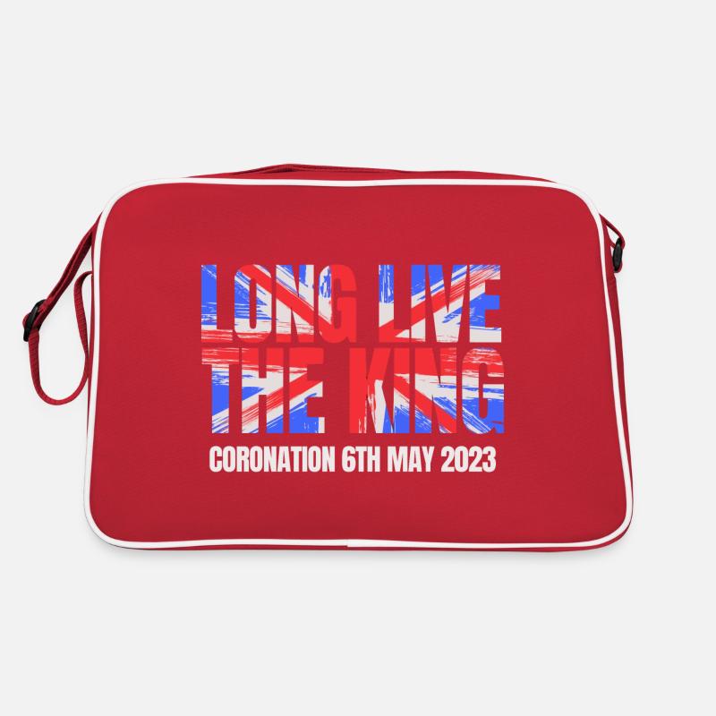 Couronnement du roi britannique Charles Angleterre Drapeau Sac Retro
