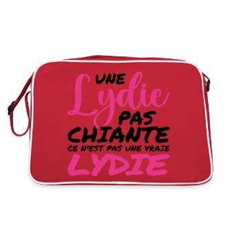 A not boring LYDIE is not a real LYDIE - Retro Bag - red/white - Back