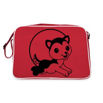 CHIEN CHAT ANIMAL DE COMPAGNIE - Sac Retro - rouge/blanc - Dos