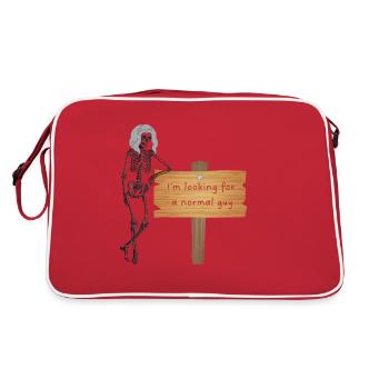 Je cherchais un gars normal. Ça n’a pas marché... - Sac Retro - rouge/blanc - Dos