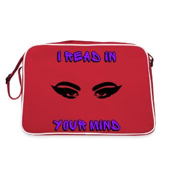 Je lis dans tes pensées - Sac Retro - rouge/blanc - Dos