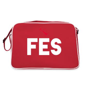 Fès Shisha Pucha Pucha Narguilé - Sac Retro - rouge/blanc - Dos