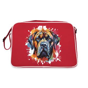 dog - Retro Tasche - Rot/Weiß - Hinten