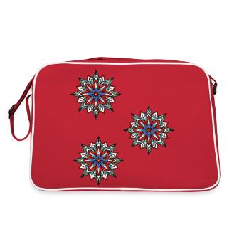 Cristal de glace flocon de neige - Sac Retro - rouge/blanc - Dos