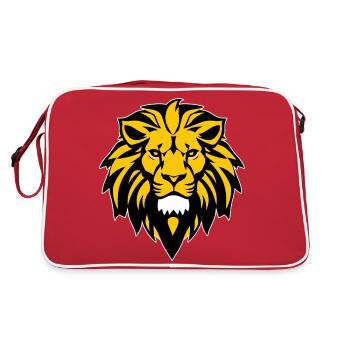 Lion - Logo - Jaune - Sac Retro - rouge/blanc - Dos