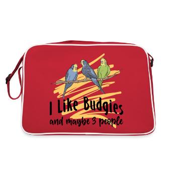 Perruche ondulée - Sac Retro - rouge/blanc - Dos