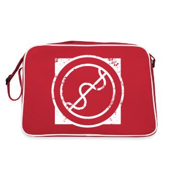 Impressive - Retro Tasche - Rot/Weiß - Hinten