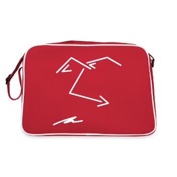 Many Faces #15 (Remix) - Retro Bag - red/white - Back