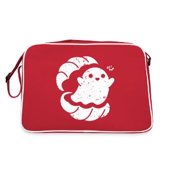 Ghost in the Shell - Retro Tasche - Rot/Weiß - Hinten