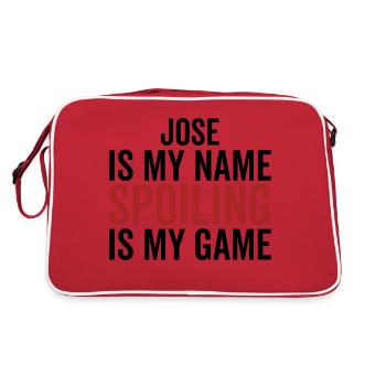 Jose is My Name Spoiling is My Game - Retro Bag - red/white - Back