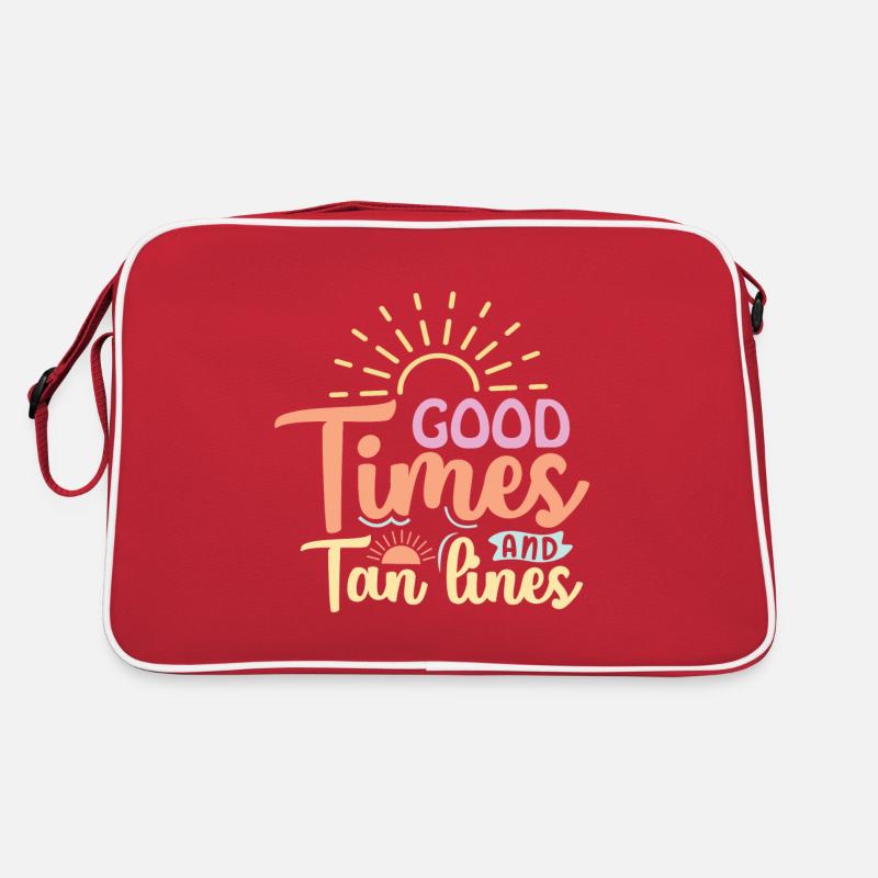 Bons moments et lignes de bronzage Sac Retro