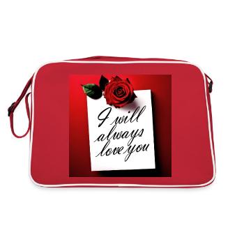 Engagement - Wedding - Retro Bag - red/white - Back