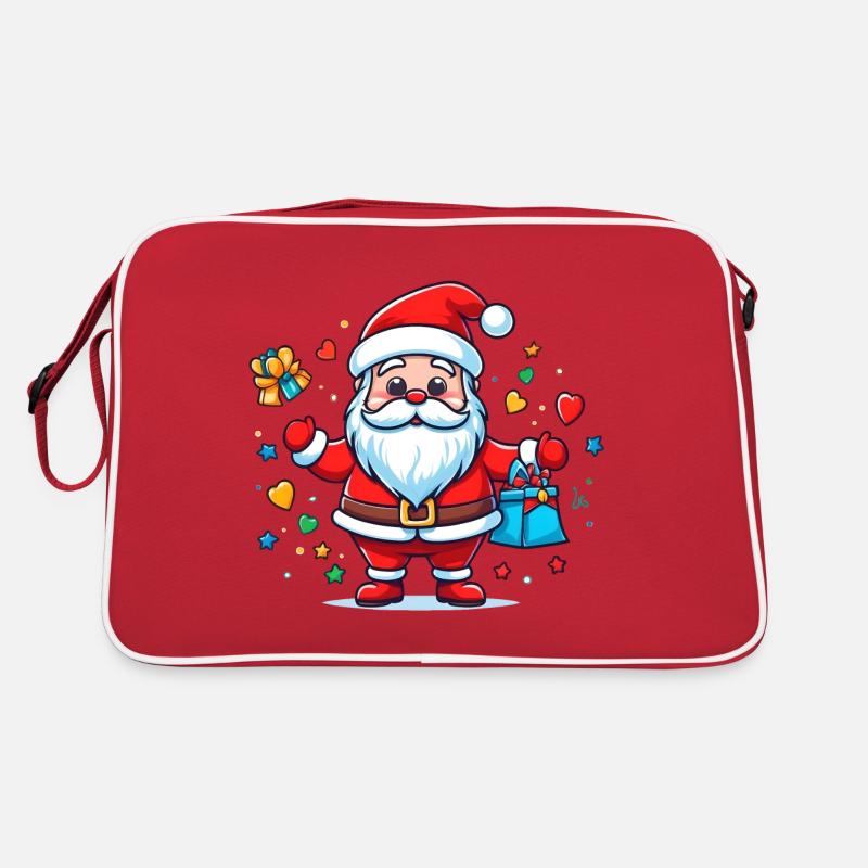 Daumen hoch Weihnachtsmann Retro Tasche