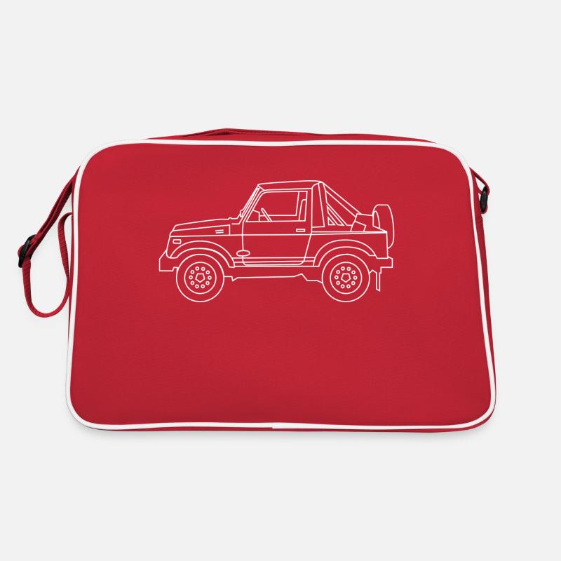 4X4 blanc Samurai Sac Retro