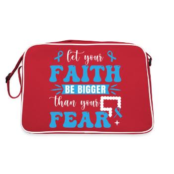 Guerrier du cancer du côlon - Sac Retro - rouge/blanc - Dos