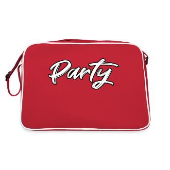 Partei - Retro Tasche - Rot/Weiß - Hinten
