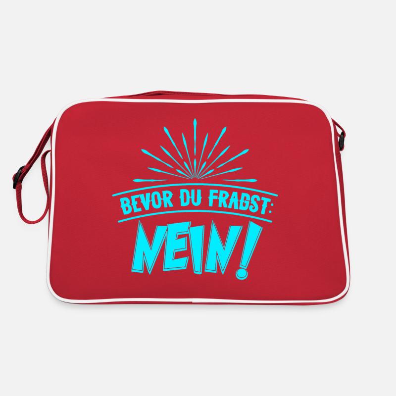 BEVOR DU FRAGST: NEIN! Retro Tasche