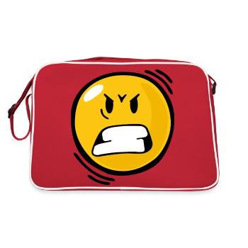 Smiley Anger - Retro Bag - red/white - Back