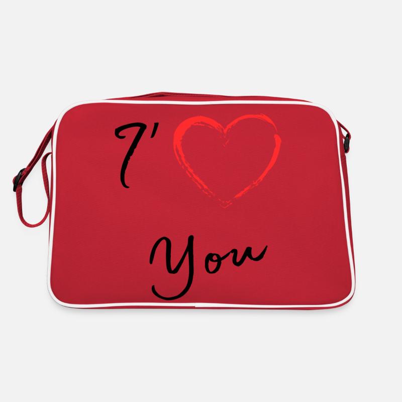 ich liebe dich Retro Tasche
