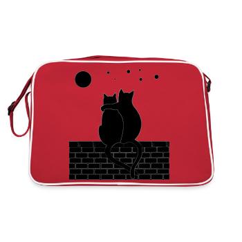 Cat and Cat - Retro Bag - red/white - Back