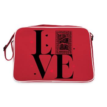 Love celebrity Rum Arranged - Retro Bag - red/white - Back