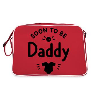 Bald Papa - Retro Tasche - Rot/Weiß - Hinten