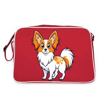 Alerte Papillon Art Numérique - Sac Retro - rouge/blanc - Dos