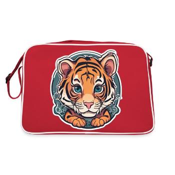 BÉBÉ TIGRE 7 - Sac Retro - rouge/blanc - Dos