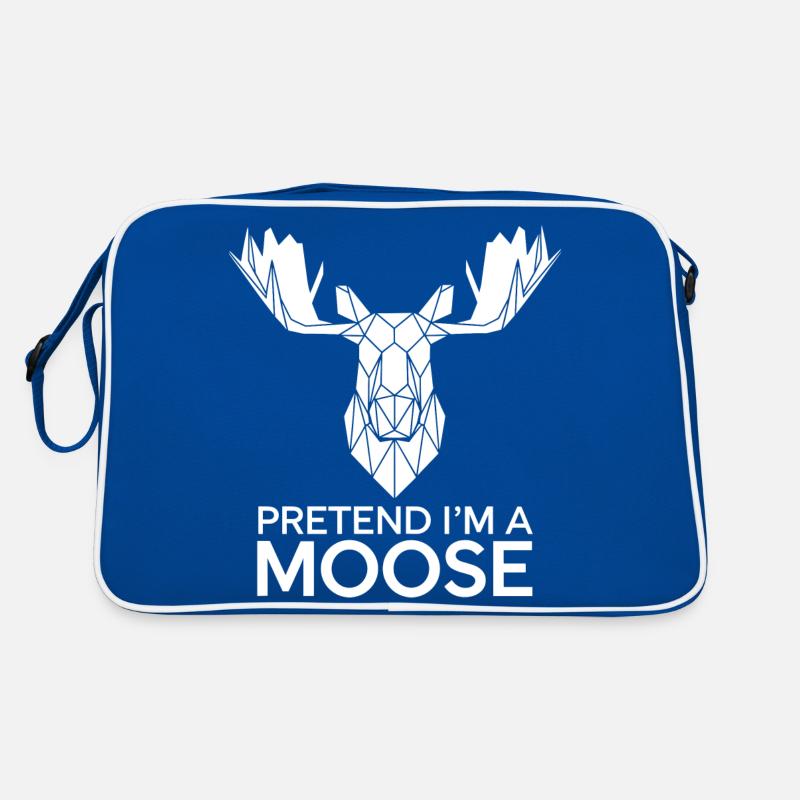 Moose humor for animal lovers Retro Bag