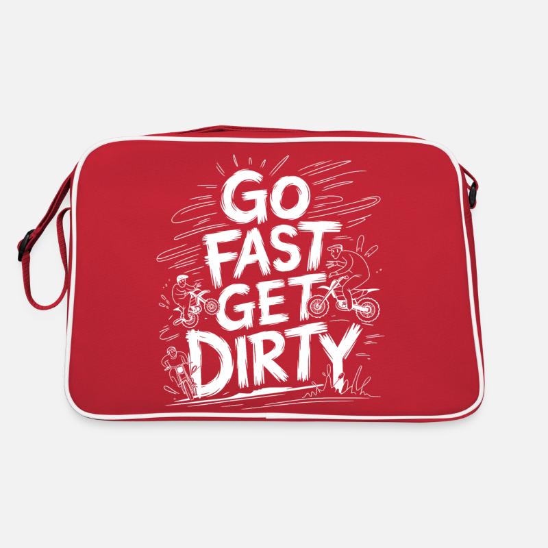Abenteuer und Geschwindigkeit Retro Tasche