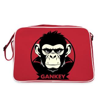 Singe Gankey - Sac Retro - rouge/blanc - Dos