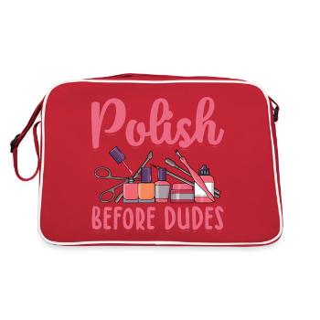 Peindre les ongles - Sac Retro - rouge/blanc - Dos