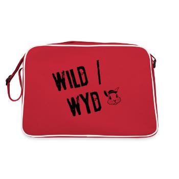 Außer Kontrolle Trends | Jugendwort - Retro Tasche - Rot/Weiß - Hinten