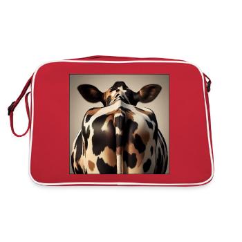 Vache de derrière - Sac Retro - rouge/blanc - Dos
