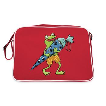 Cône de l’école de grenouilles - Sac Retro - rouge/blanc - Dos
