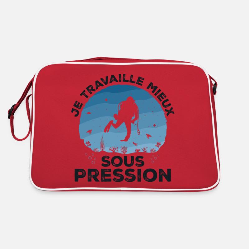 I work better under pressure diving Retro Bag