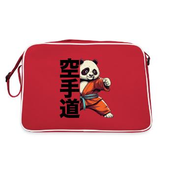 Karate Panda Summer Fun - Retro Bag - red/white - Back
