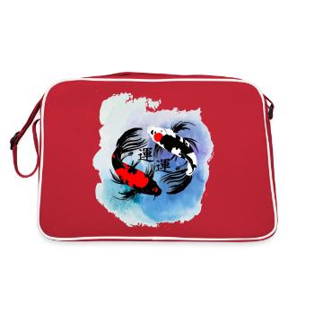 carpe koi - Sac Retro - rouge/blanc - Dos