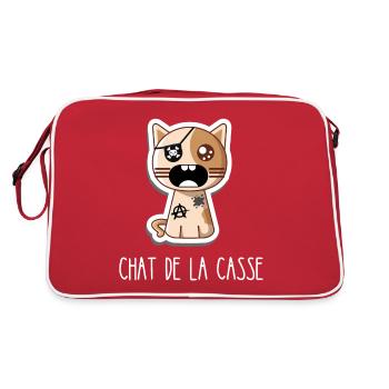 Chat de la casse - Sac Retro - rouge/blanc - Dos