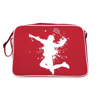 Badminton Badminton Squash Women's Men's Badmintons - Retro Bag - red/white - Back