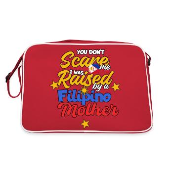 Philippines Filipina Drapeau Fils Mère I Cadeau - Sac Retro - rouge/blanc - Dos