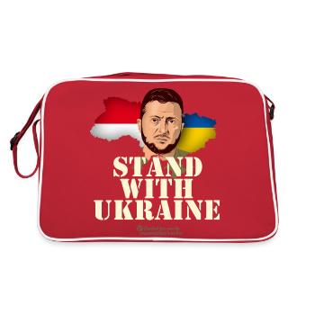 Ukraine Monaco T-Shirt - Retro Bag - red/white - Back