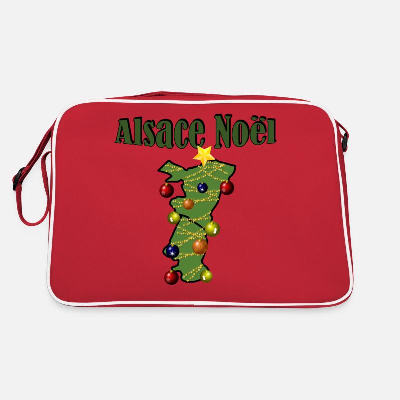 Alsace Noël Sapin Sac Retro