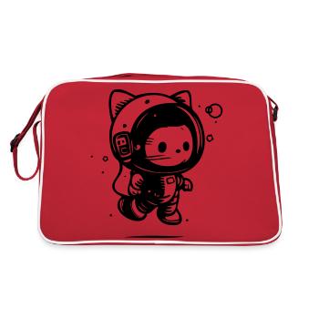 Astro Cat Astronaute - Sac Retro - rouge/blanc - Dos