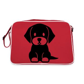 Le chiot fidèle - Sac Retro - rouge/blanc - Dos