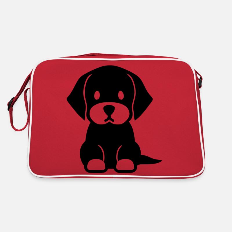 Der treue Welpe Retro Tasche