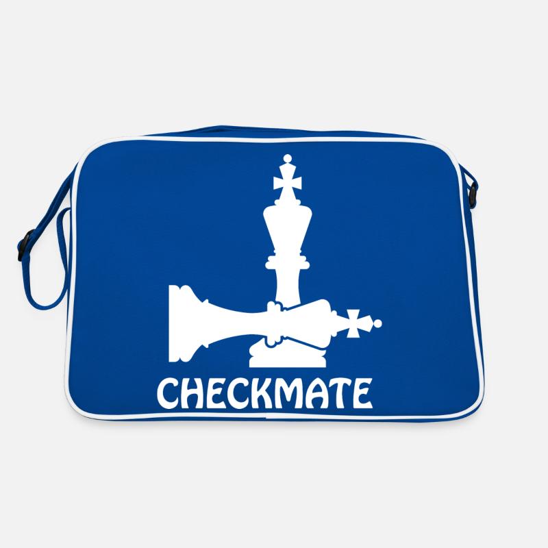 Boardgame Chess Backgammon Game Night Retro Bag